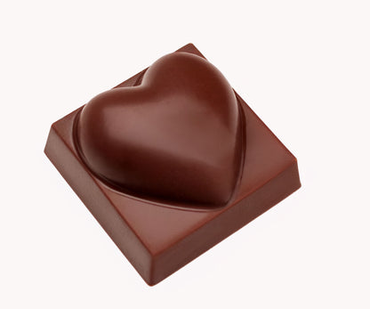 Molde para bombón de corazones "Corazón Smooth" de 11g