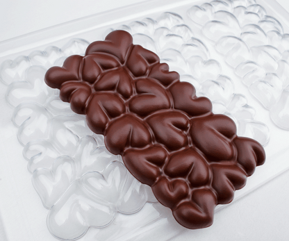 Molde para tableta de corazones "LoveBar" de 50g