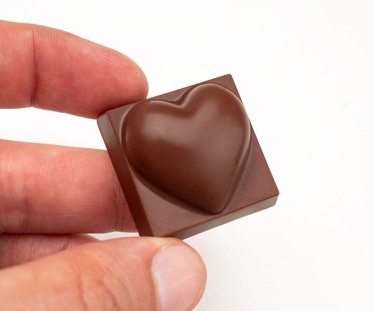 Molde para bombón de corazones "Corazón Smooth" de 11g